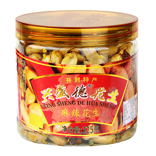 兴盛德麻辣花生罐装325g 商品图0