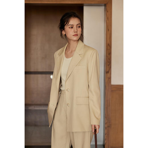 HeyDress平驳领简约腰带西装 商品图2