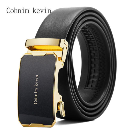 【真皮男士皮带】自动扣牛皮男腰带 商务裤带送男朋友礼品 情人节礼物 商品图5