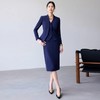 IWY/藏青色时尚气质女春款西装套裙马甲半裙三件套通勤职业装 243033CS1 商品缩略图0