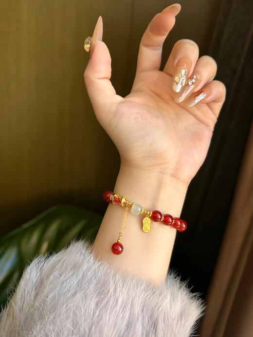 【214情人节专享】天兴珠宝平安喜乐国风手串一件（预售2月13日发货！！） 商品图3