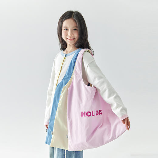 棵初2025年新款小清新百搭单肩手拎包大容量字母印花尼龙布包 商品图1