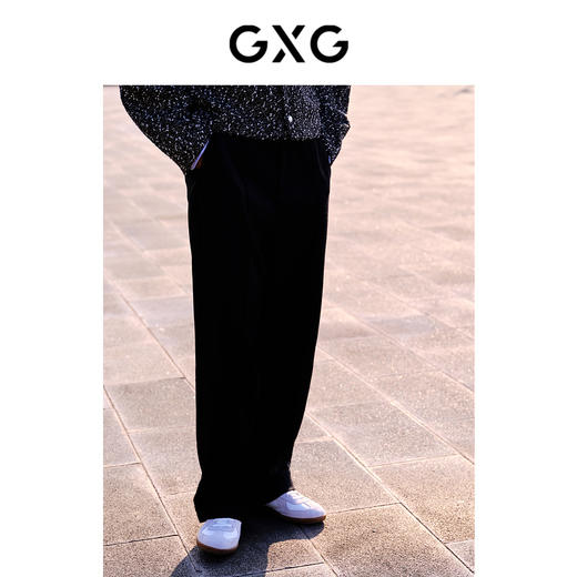 GXG男装 黑色直筒西装裤男士斯文商务休闲裤长裤  冬季热卖爆款休闲裤 商品图3
