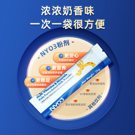 NYO3青少年赖氨酸成长包维生素钙镁锌生长素矿物质儿童调制乳粉 商品图4