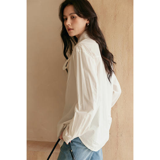HeyDress法式飘带宽松衬衫 商品图3