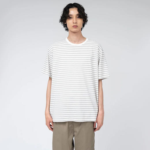 nanamica COOLMAX Stripe Jersey 男女中性款透气干爽条纹短袖T恤 商品图0