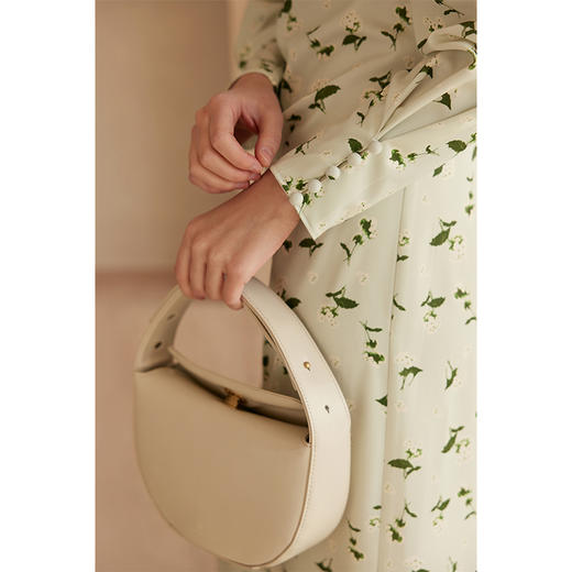 HeyDress新中式印花褶皱连衣裙 商品图3