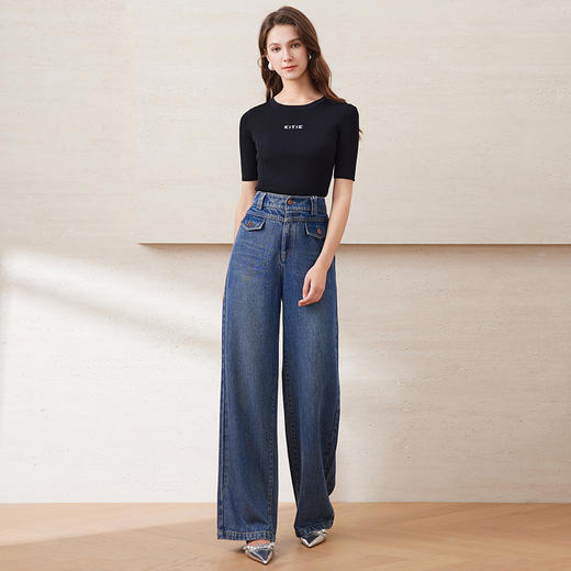 EITIE爱特爱春季新款时尚修身显瘦针织衫7701401 商品图7