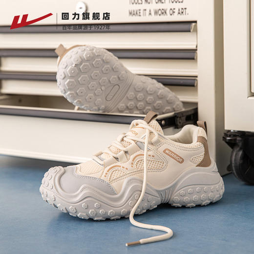 回力女鞋新款春季户外爬山登山鞋女款丑萌老爹鞋徒步运动鞋子765N 商品图3