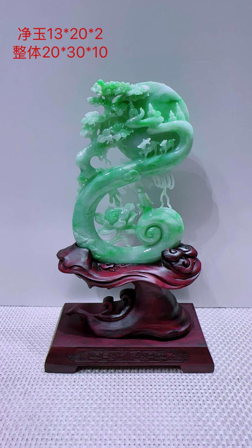 620824翡翠摆件【璐璐发财 鹿鹿相伴】 商品图0