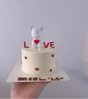 爱心小熊蛋糕