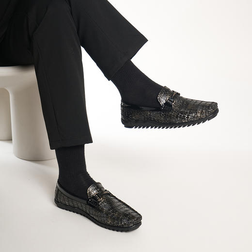 豪麟名鞋奥莱迪嘉男鞋商务鞋牛皮革DJMMO51MS208金色  原价1660元 商品图1