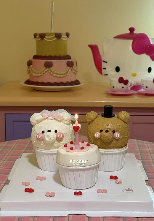 情人节限定|小熊纸杯蛋糕（含蜡烛） 商品图3