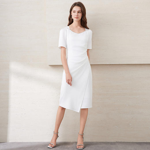 EITIE爱特爱夏季新款优雅气质收腰显瘦礼服连衣裙7777412 商品图8