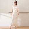 EITIE爱特爱夏季新款v领露背高腰显瘦气质纯色礼服连衣裙7777419 商品缩略图4