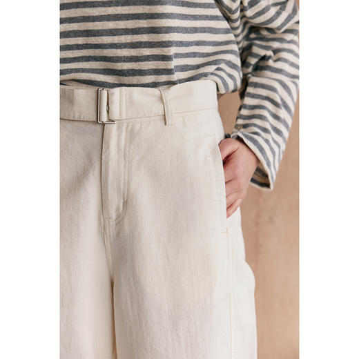 HeyDress肌理感连腰阔腿裤 商品图2