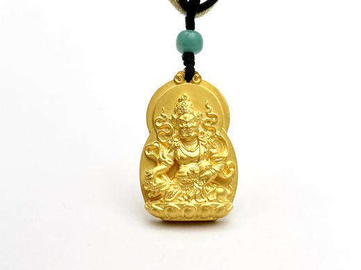 黄财神足金佛牌 商品图1