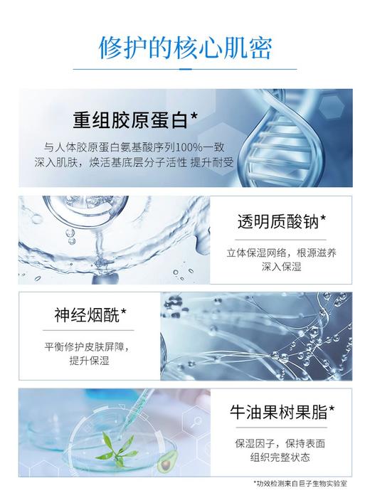 可预重组胶原蛋白修护乳修护受损舒缓过敏神奇小白管60克/支 商品图3