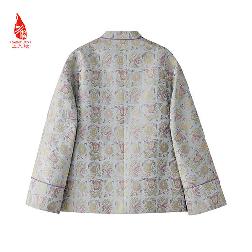 SAINTJOY/上久楷 女式宋锦外套 中式上衣 中国风 复古 龙凤穿莲纹锦 CY1024207027 商品图3