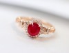 1.12ct刻面红宝石戒指 商品缩略图0