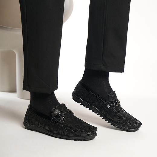 豪麟名鞋奥莱迪嘉男鞋商务鞋牛皮革DJMMO51MS208黑色  原价1660元 商品图1