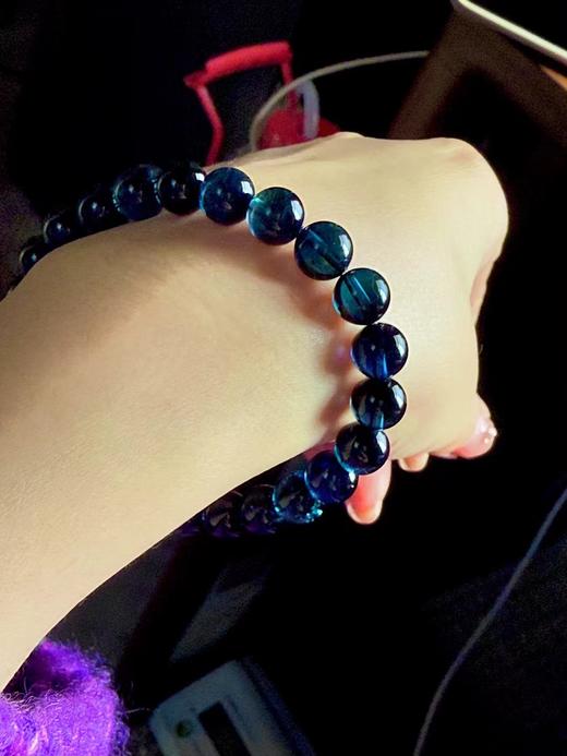 8mm单圈全色蓝碧玺手串 商品图3