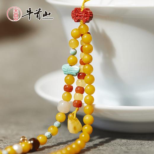 牛首山善缘蜜蜡系列手链本命年红绳串女编织手绳简约闺蜜新年礼物 商品图2