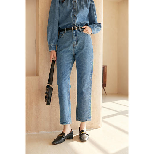 HeyDress法式复古高腰烟管裤 商品图0