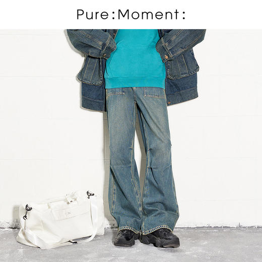 【商场同款】麦檬春秋牛仔长裤4F1150261X 商品图0