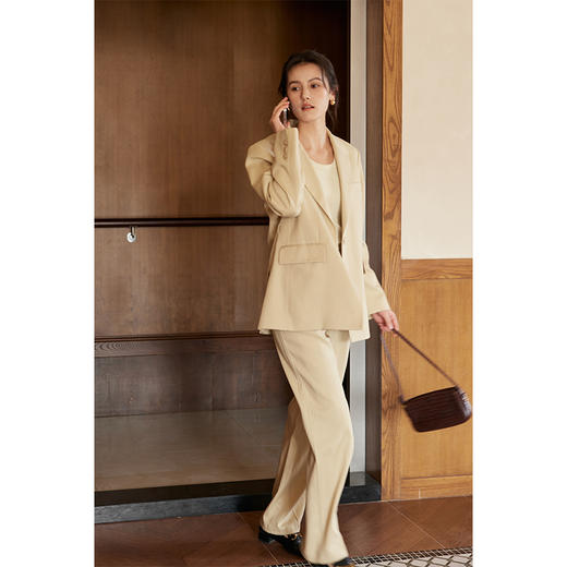 HeyDress平驳领简约腰带西装 商品图1