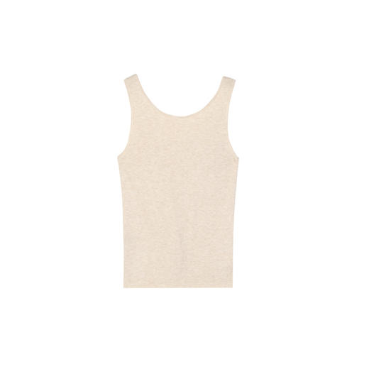 NEELLY纳俪商场同款春季新款无袖修身针织背心女圆领打底内搭上衣N25024A04575 商品图3