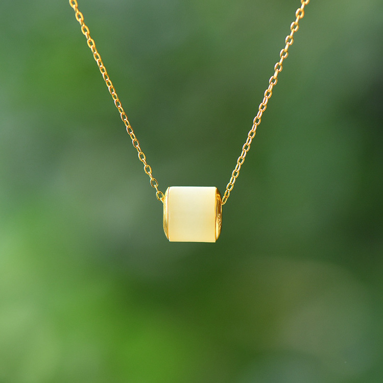 5514-2镀金和田玉路路通吊坠 (6)