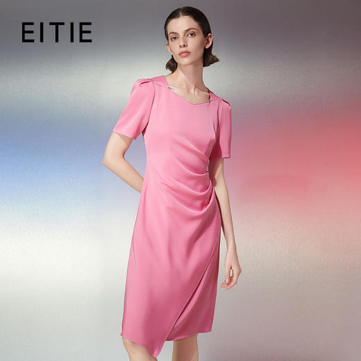 EITIE爱特爱夏季新款优雅气质收腰显瘦礼服连衣裙7777412 商品图0