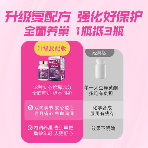 【新品】日本进口巢安素女性大豆异黄酮PQQ巢舒安 商品图3