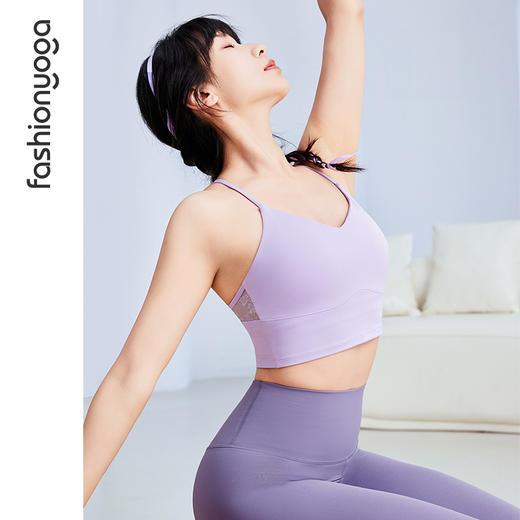 FC13104凡圣瑜伽优雅气质蕾丝拼接BRA 商品图10