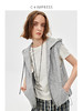 C+IMPRESS西嘉|长绒棉女士连帽马甲2025春季新款灰色宽松跌穿背心MJ2501039 商品缩略图0