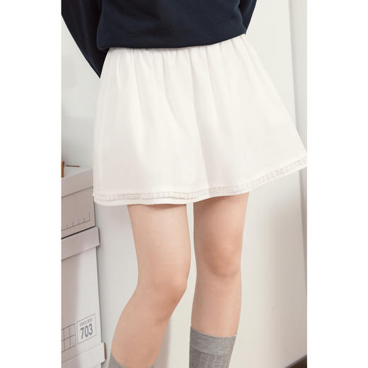 【严选】诗凡黎A字蕾丝花边蓬蓬裙2025年春新款甜美俏皮时尚百搭显瘦短裙7G2240141 商品图2