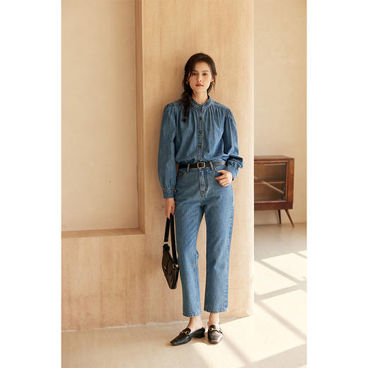 HeyDress法式复古高腰烟管裤 商品图2