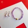 紫水晶刻面原石珍珠手链耳饰套组 商品缩略图7