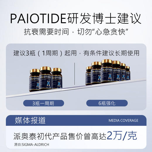 派奥泰PAIOTIDE重返青春丸抗机体衰老细胞焕活线粒体端粒修复60粒 商品图4