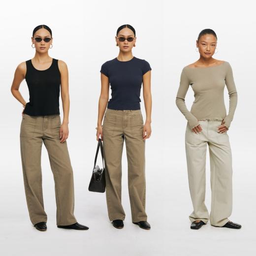 oneup洗褪工装休闲裤 商品图4