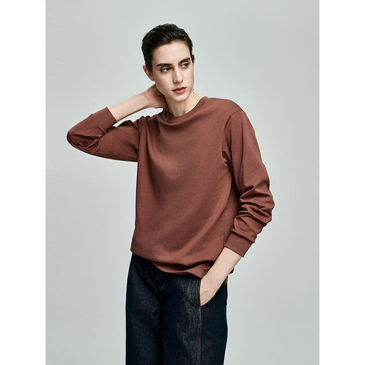 棉仓356601029-Coolmax大师系列克夫袖男友风卫衣式T 商品图2