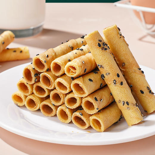 秒杀【39.9抢50包❗️老上海芝麻蛋卷】舌尖上的美味，芝香满溢，老上海的味道，层层酥脆入口即化，满口都是芝麻的香气，早餐代餐下午茶休闲糕点饼干零食品 L 商品图2