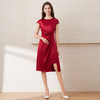 EITIE爱特爱夏季新款洋气气质高腰显瘦飞袖礼服连衣裙7777408 商品缩略图8