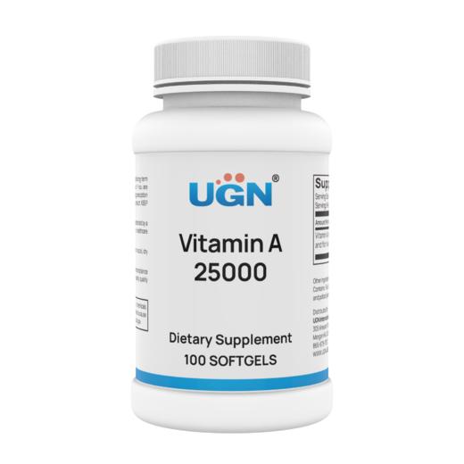 UGN维生素A软胶囊（100粒/瓶） 每粒提供25000国际单位维生素A（72小时内发货） 商品图1