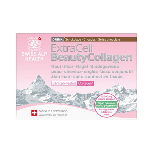 瑞士swiss alp health巧克力鱼胶原蛋白肽20袋 商品图4