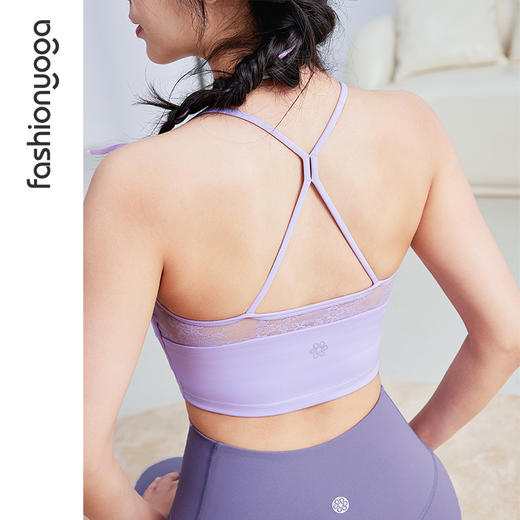 FC13104凡圣瑜伽优雅气质蕾丝拼接BRA 商品图11