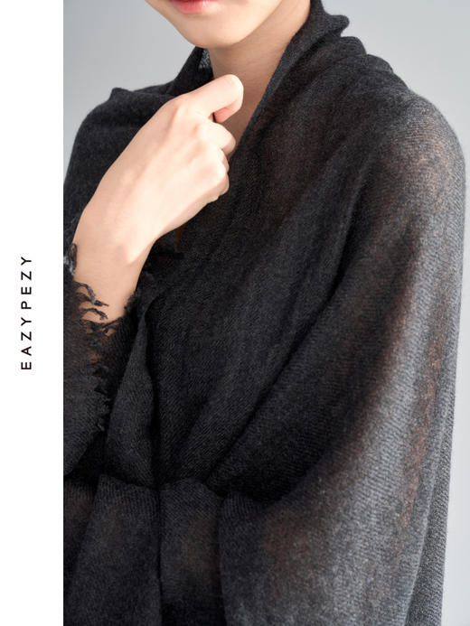 60支精纺羊绒披肩 商品图3