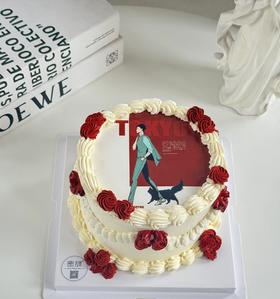 【优品系列】---【简约数码照片】（情侣照片可以换）情人节，七夕，520蛋糕