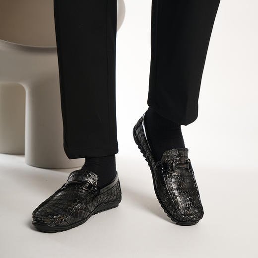 豪麟名鞋奥莱迪嘉男鞋商务鞋牛皮革DJMMO51MS208金色  原价1660元 商品图2